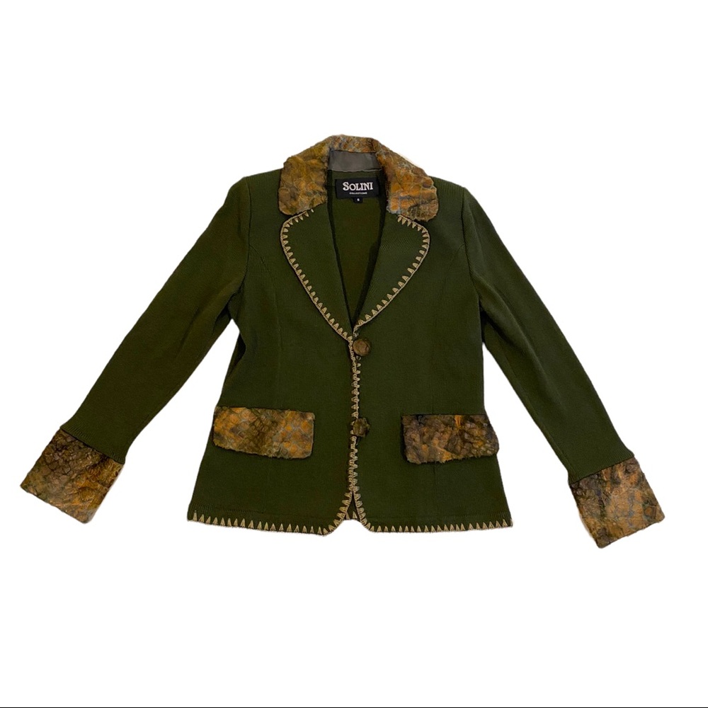 Vintage Solini Collections Knit Blazer